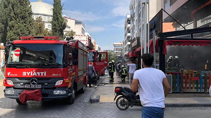 Kafeteryadaki yangına müdahale etmek isteyen 2 çalışan yaralandı
