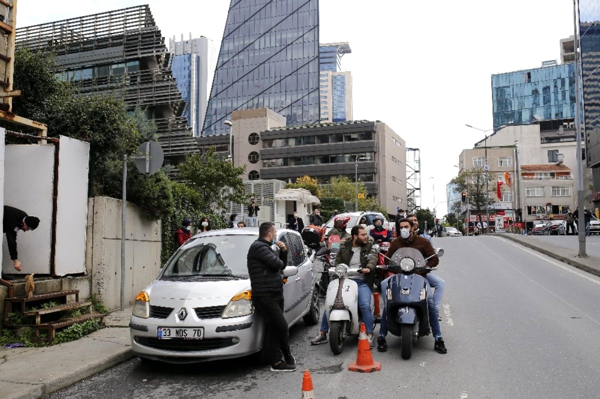 Kağıthane'de intihar girişiminde hareketli dakikalar kamerada