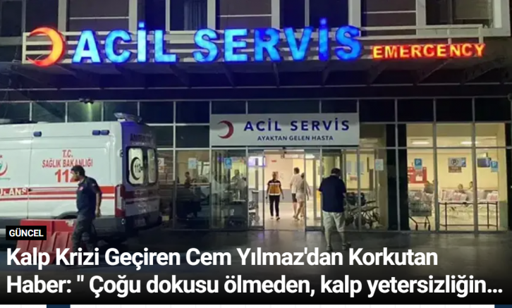 Kalp Krizi Geçiren Cem Yılmaz'dan Korkutan Haber: 