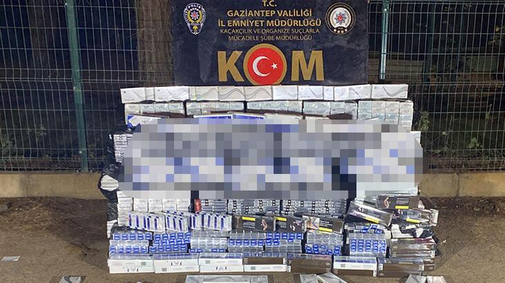 Kamyon kasasında 17 bin 130 paket kaçak sigara ele geçirildi