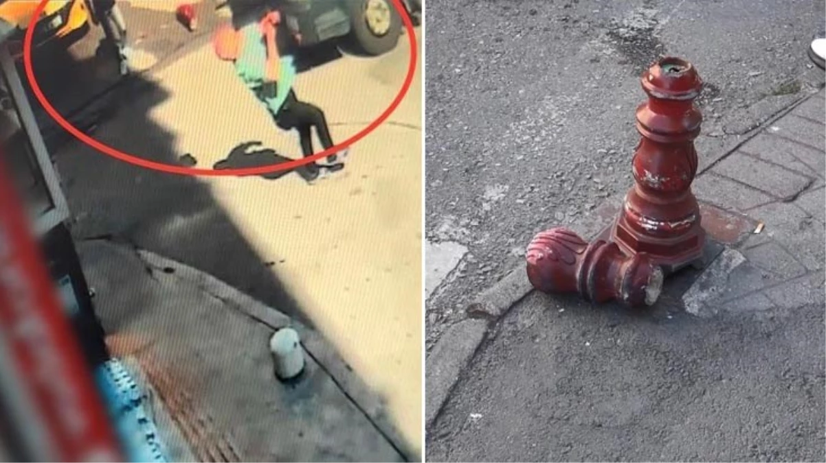 Kamyonun çarptığı beton parçası, yoldan geçen adamı ağır yaraladı