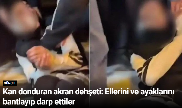 Kan donduran akran dehşeti: Ellerini ve ayaklarını bantlayıp darp ettiler