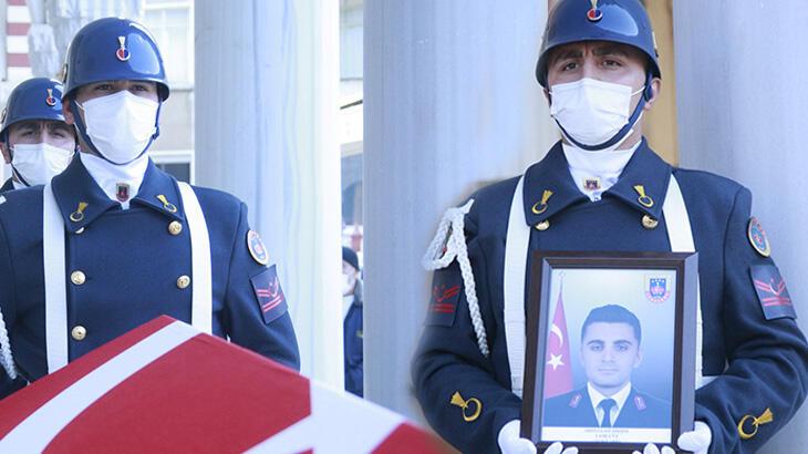 Kanser hastası astsubay, son yolculuğuna uğurlandı