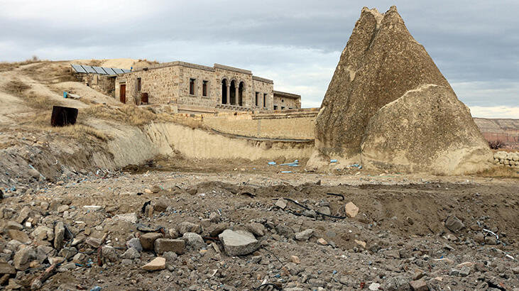 Kapadokya'da kaçak yapıların yıkımına yeniden başlandı