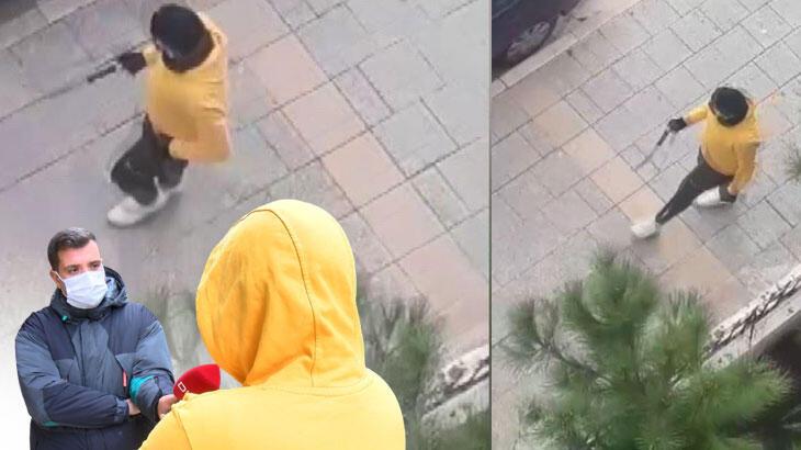Kar maskeli, kılıçlı görüntü hızla yayıldı! Sırrı çözüldü