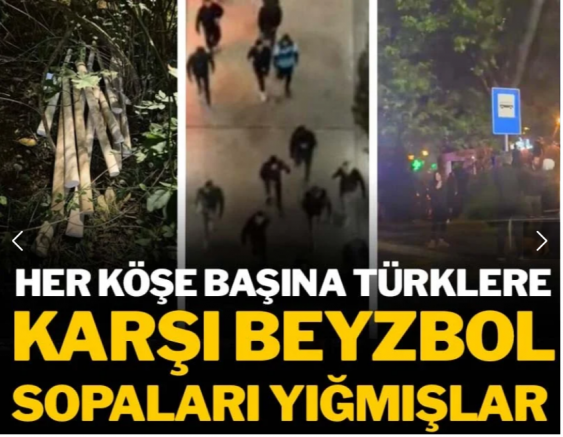 Karadağ’da olaylar durulmuyor! Her köşe başına beyzbol sopaları yığmışlar