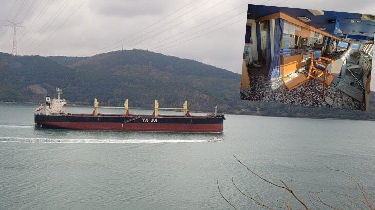 Karadeniz'de bomba isabet eden Türk gemisi Jüpiter İstanbul'da