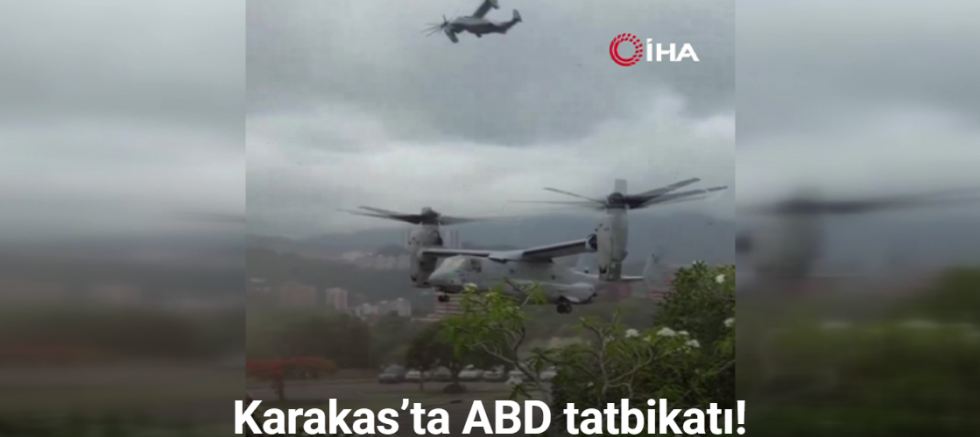 Karakas’ta ABD tatbikatı: İki askeri uçak, büyükelçilik otoparkına indi