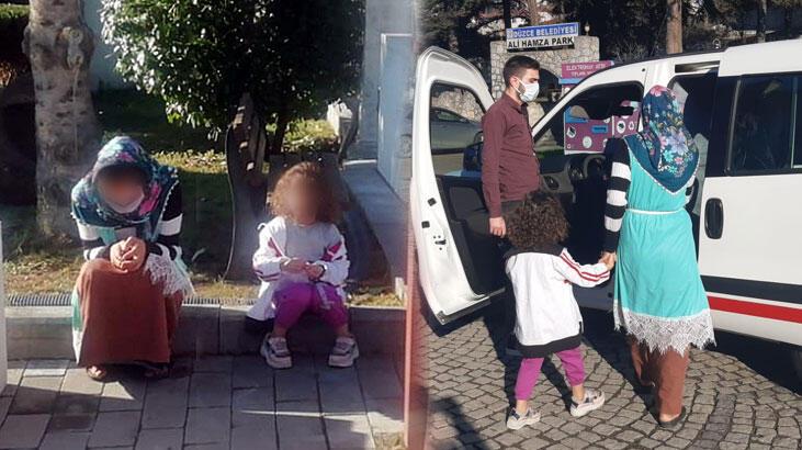 Karantinayı ihlal etti, çocuğuyla dilenirken yakalandı