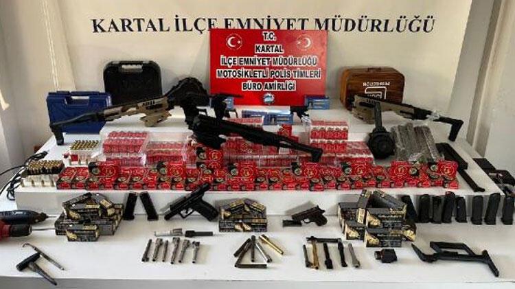 Kartal'da yasa dışı silah ticareti operasyonu