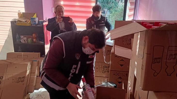 Kartal’da yılbaşı öncesi sahte içki operasyonu