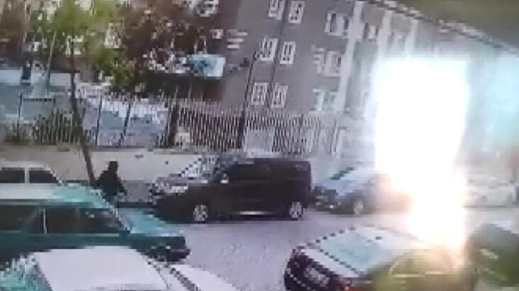 Kartal'la gelip Şahin'i çaldılar: O anlar kamerada