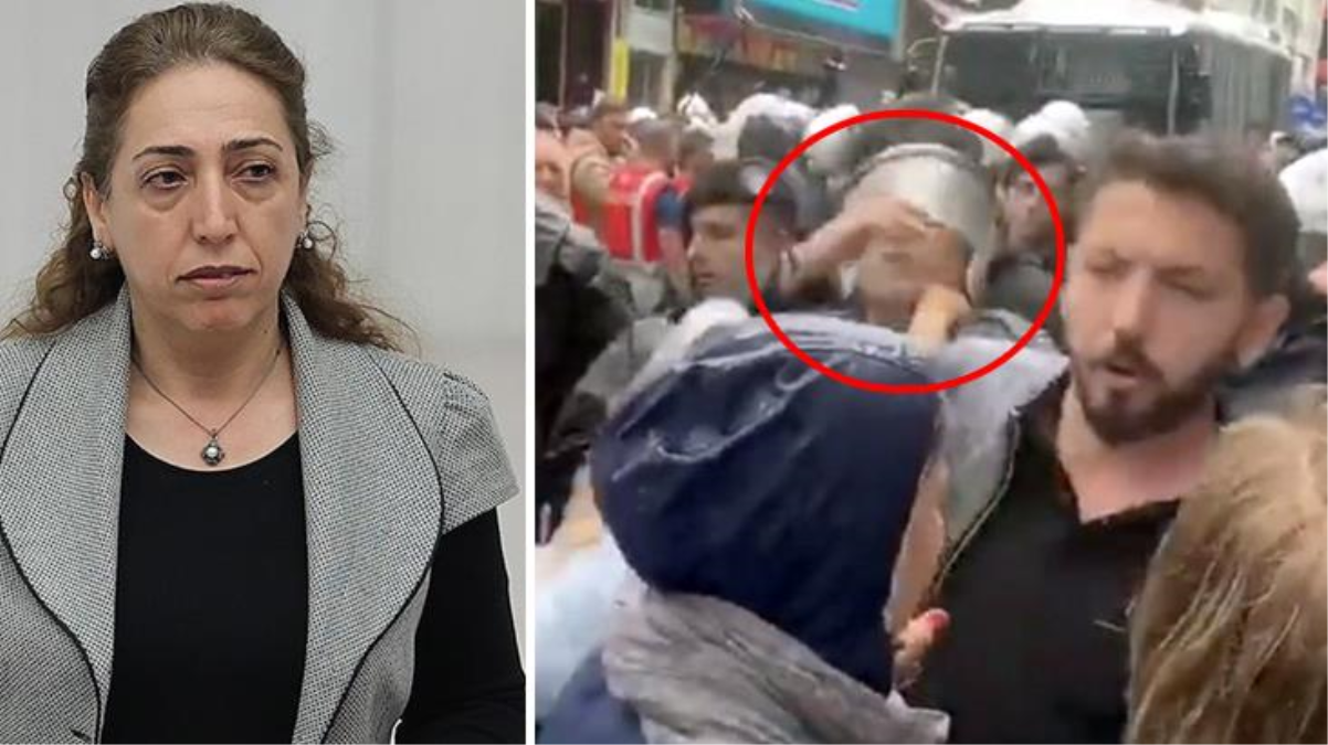 Kaskın altından elini soktu