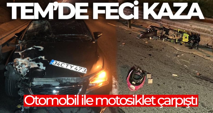 Kavacık Tem'de feci kaza: 2 kişi hayatını kaybetti