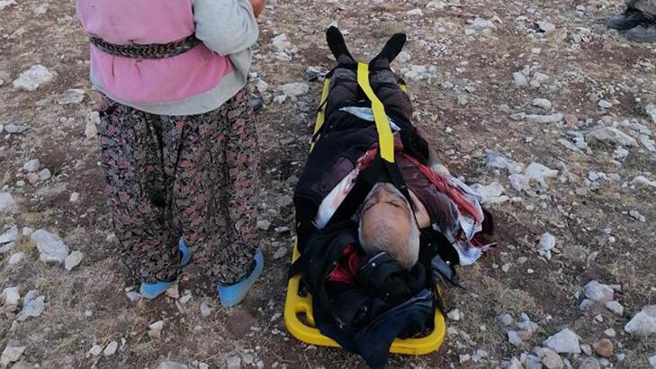 Kayalıklardan düşen çoban helikopterle kurtarıldı!