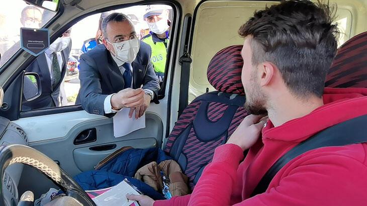Kaymakam ile sürücü arasında dikkat çeken diyalog