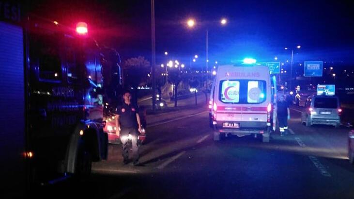 Kayseri'de otomobil, yolcu otobüsüne çarptı! Yaralılar var