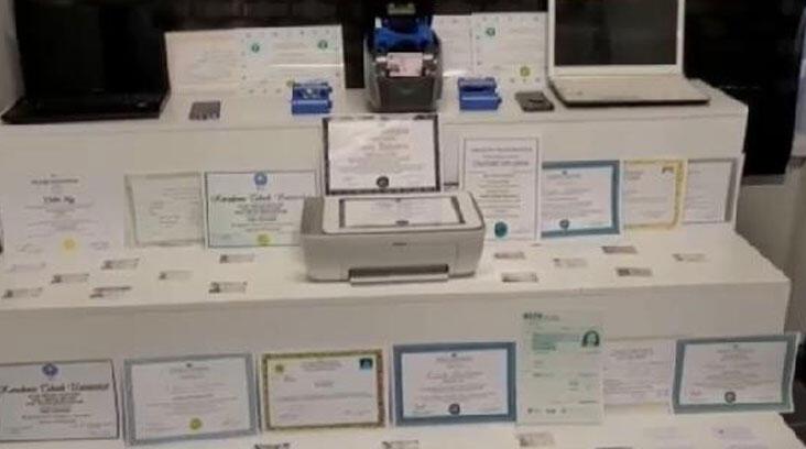 Kayseri'de sahte diploma operasyonu