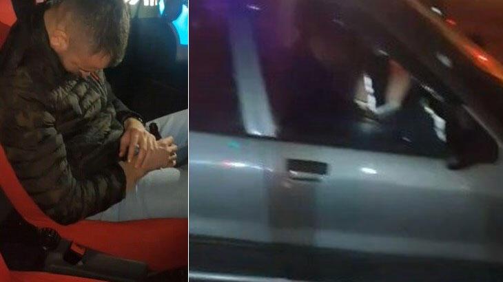 Kaza yaptı ardından uyuya kaldı