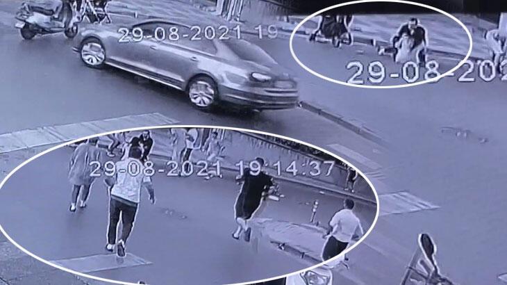 Kazada savrulan motosiklet bebek arabasına çarptı