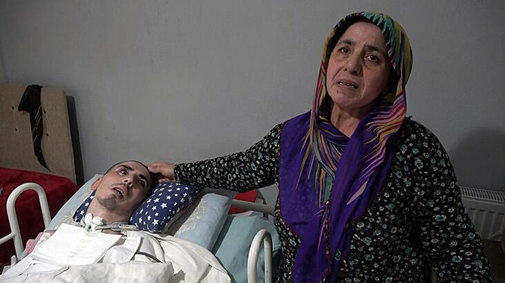 Kazadan sonra eşi terk etti, anne ve babası 2 torunuyla birlikte bakıyor