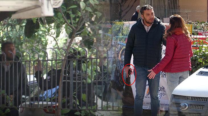 Kendisi gibi polis olan eşinin silahını kapıp dehşeti yaşattı