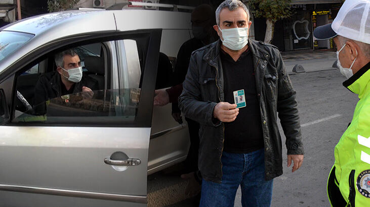 Kendisini durduran polislere önce tepki gösterdi, sonra özür diledi