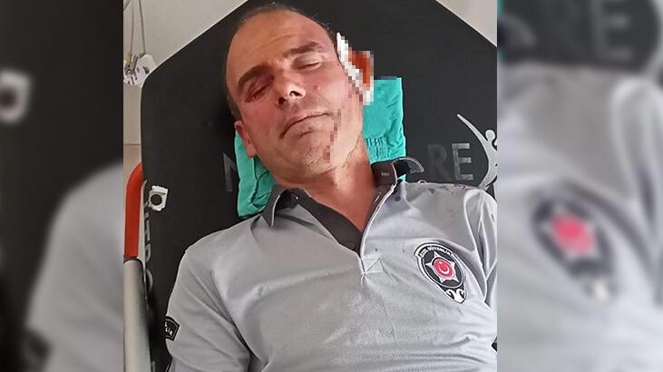 Kendisini uyaran hastane güvenliğine dehşeti yaşattı!