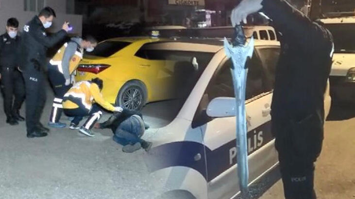 Kılıçla taksi durağına saldıran şüpheli serbest bırakıldı