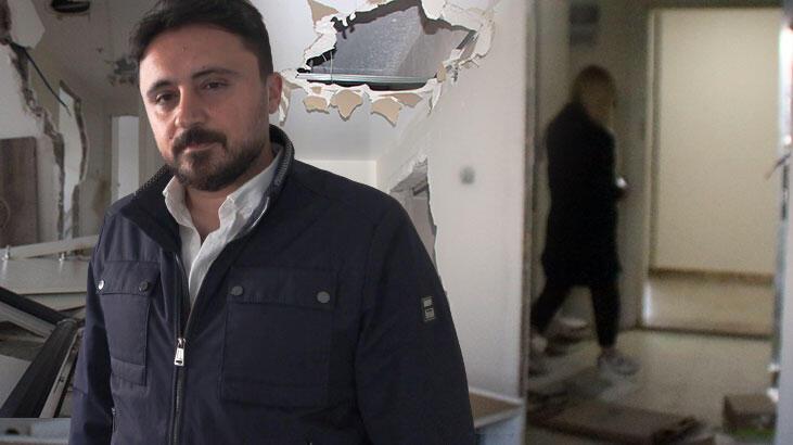 Kiracı balyoz, hilti, elektrikli testere ile evi bu hale getirdi!