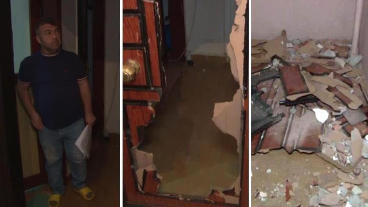 Kiracısıyla zam konusunda anlaşamayan ev sahibi, kapıyı balyozla kırdı
