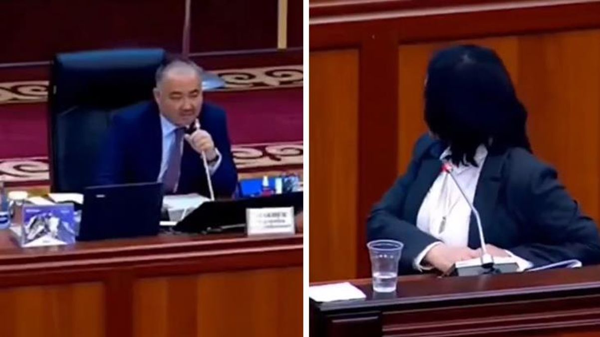 Kırgızistan parlamentosunda gerginlik! Bakanın sunum yaparken tercih ettiği dil, meclis başkanını kızdırdı