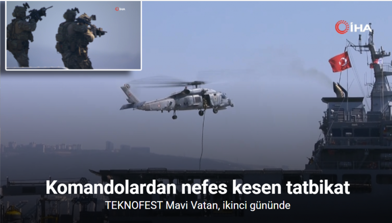 Komandolardan nefes kesen tatbikat
