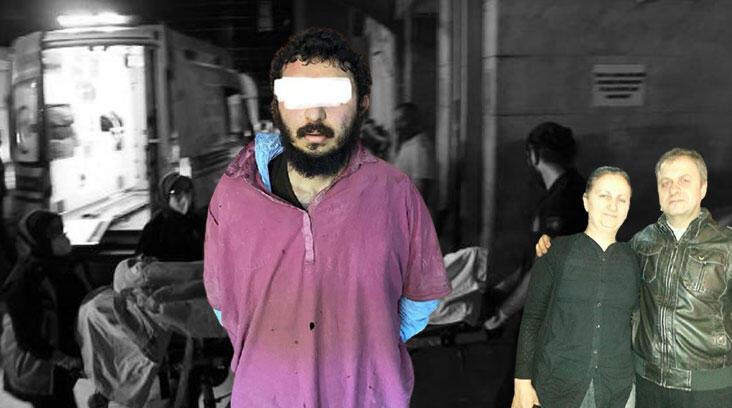 Komşularının boğazını kesti, polise baltayla direndi