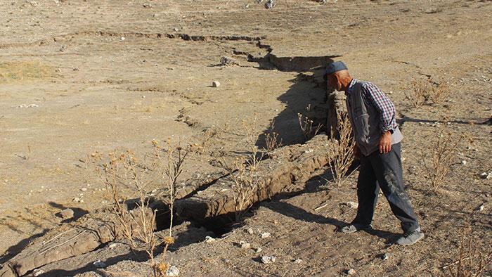 Konya'da obruk içerisinde obruk oluştu