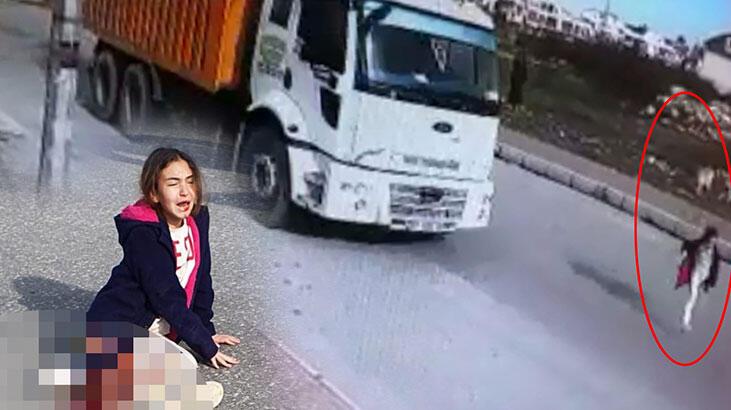 Köpekten kaçarken kamyonun altında kalan küçük kızın sağ bacağı kesildi