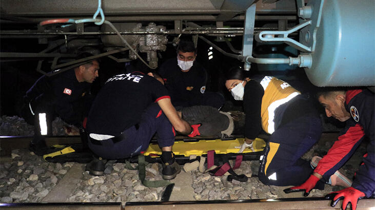 Korkunç! Tren çarpması sonucu kolu koptu