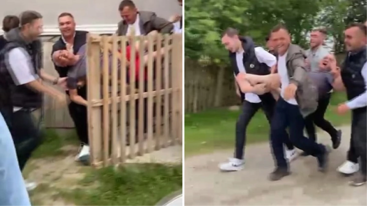 Köy muhtarı bayram namazına gelmeyenleri tek tek tespit edip buz gibi suya soktu