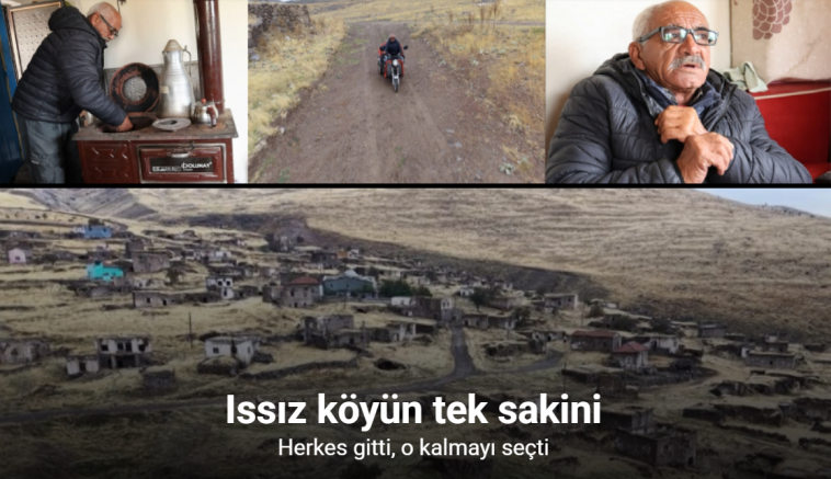 Köyde 11 yıldır tek başına yaşıyor