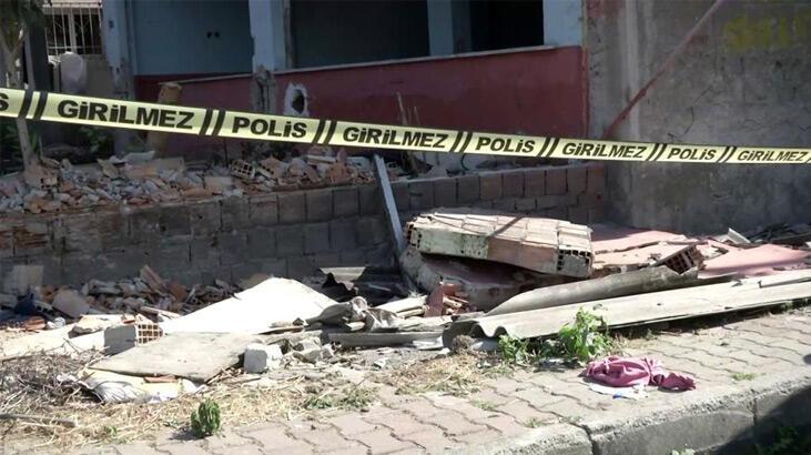 Küçükçekmece’de oyun oynayan bir çocuğun üzerine bahçe duvarı çöktü