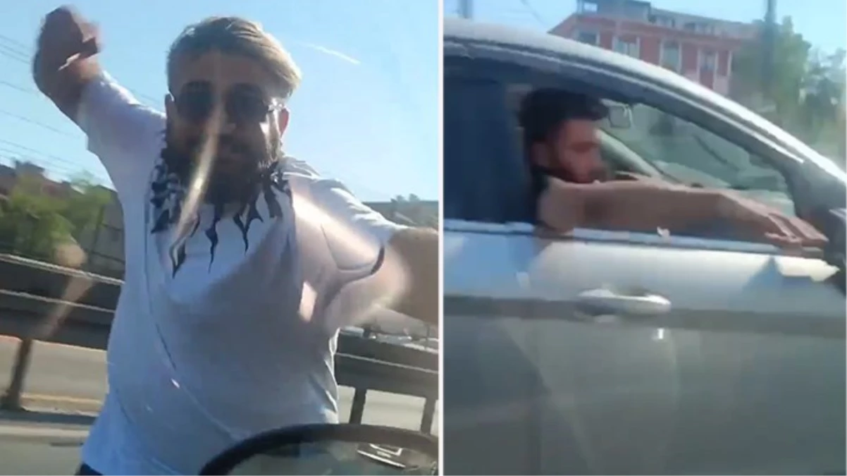 Küçükçekmece'de trafikte hamile kadına dehşeti yaşatan maganda ikinci kez gözaltına alınıp tutuklandı