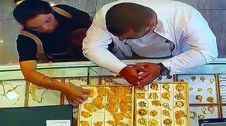 Kuyumcudan 70 bin TL'lik kolye hırsızlığı kamerada