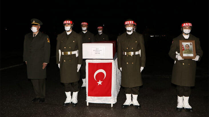 Kuzey Irak şehidi törenle memleketine uğurlandı