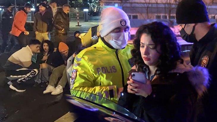 Lüks otomobilin hatalı dönüşü kazaya neden oldu 