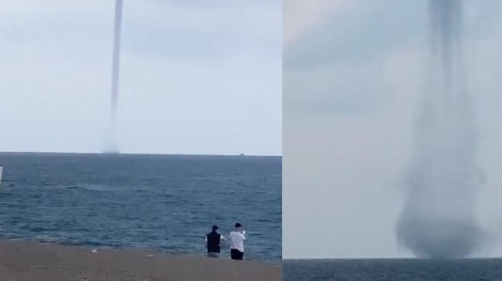 Manavgat'ta oluşan dev hortum korkuttu