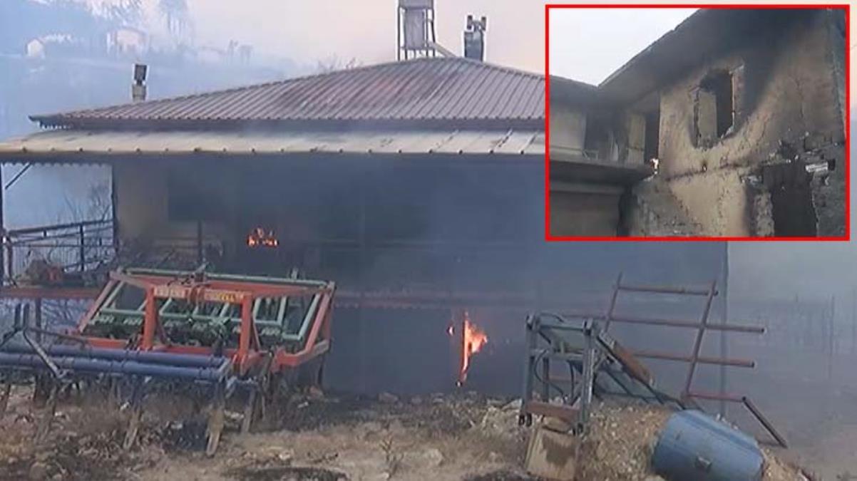 Manavgat'ta yangın nedeniyle boşaltılan Kalemler Mahallesi küle döndü