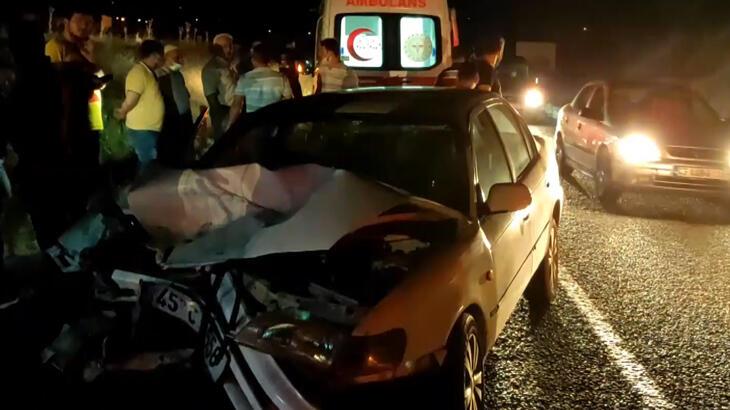 Manisa'da trafik kazası! 5 yaralı