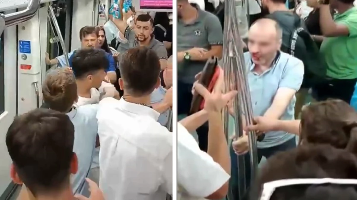 Marmaray ve metroda kadınların videosunu çeken kişilere meydan dayağı! Tekme tokat giriştiler