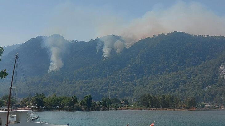 Marmaris'teki alevler Delikliyol mevkisine sıçradı! 3 ev ve restoran tahliye edildi