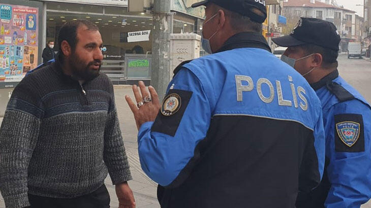 Maske takmadığı için ceza yedi, polislere 'Adam mı öldürdüm' dedi